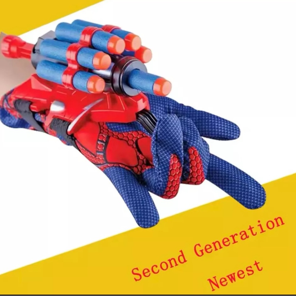 Spider man glove web shooter dart toy